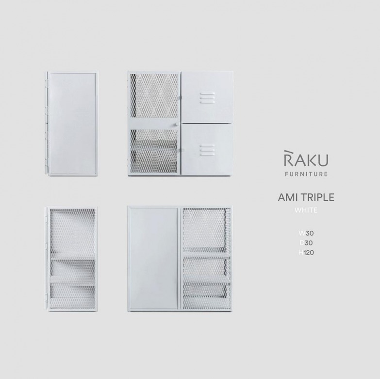 ตู้เหล็กเก็บเอกสาร Raku-Ami Triple